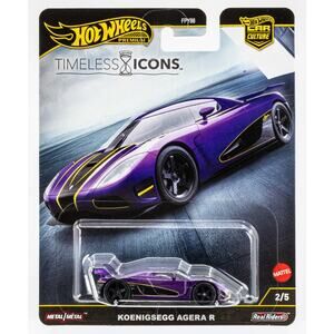 Hot Wheels Koenigsegg Agera R Purple Timeless Icons Premium